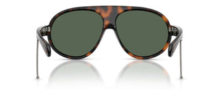 Moncler Me8007u Unisex Havana Shield Sunglasses