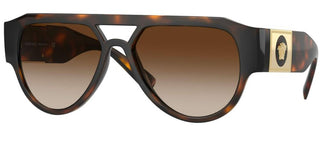 Versace MEDUSA STUD VE 4401 men Havana Pilot Sunglasses