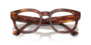 Ray-ban Mega Hawkeye Rx 0298v Unisex Havana Squared Eyeglasses