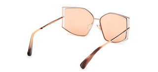 Max Mara Menton 4 Mm0142 Unisex Rose Gold Cat Eye Sunglasses