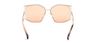 Max Mara Menton 4 Mm0142 Unisex Rose Gold Cat Eye Sunglasses