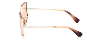 Max Mara Menton 4 Mm0142 Unisex Rose Gold Cat Eye Sunglasses