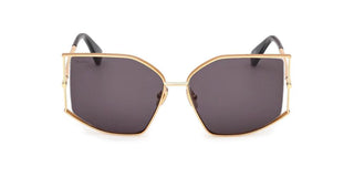 Max Mara Menton 4 Mm0142 Unisex Gold Cat Eye Sunglasses