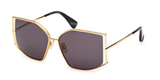 Max Mara Menton 4 Mm0142 Unisex Gold Cat Eye Sunglasses