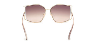 Max Mara Menton 4 Mm0142 Unisex Gold Cat Eye Sunglasses