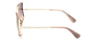 Max Mara Menton 4 Mm0142 Unisex Gold Cat Eye Sunglasses