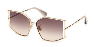 Max Mara Menton 4 Mm0142 Unisex Gold Cat Eye Sunglasses