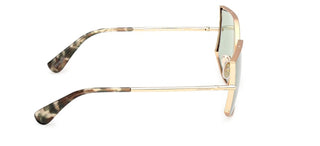 Max Mara Menton 4 Mm0142 Unisex Gold Cat Eye Sunglasses
