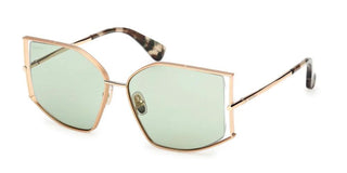 Max Mara Menton 4 Mm0142 Unisex Gold Cat Eye Sunglasses