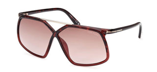 Tom Ford MERYL FT 1038 women Havana Geometric Sunglasses