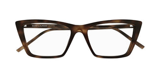 Saint Laurent MICA THIN OPT SL 737 women Havana Squared Eyeglasses