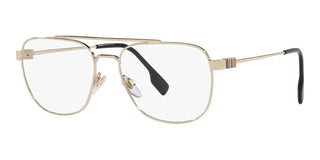 Burberry MICHAEL BE 1377 men Gold Pilot Eyeglasses