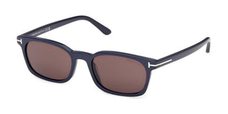 Tom Ford MILES-02 FT1300 unisex Blue Rectangle Sunglasses