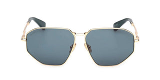 Max Mara Miller 4 Mm0143 Unisex Gold Geometric Sunglasses