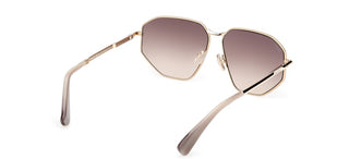 Max Mara Miller 4 Mm0143 Unisex Gold Geometric Sunglasses