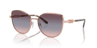Michael Kors Mk 1144b Catalonia Women Rose Gold Butterfly Sunglasses