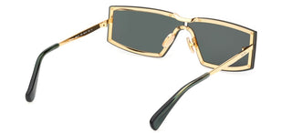 Max Mara Mm0118 Unisex Gold Rectangle Sunglasses