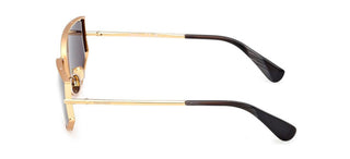 Max Mara Mm0141 Unisex Gold Cat Eye Sunglasses