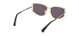 Max Mara Mm0141 Unisex Gold Cat Eye Sunglasses