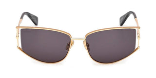 Max Mara Mm0141 Unisex Gold Cat Eye Sunglasses