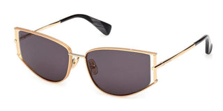 Max Mara Mm0141 Unisex Gold Cat Eye Sunglasses