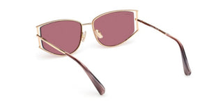 Max Mara MM0141 unisex Gold Cat Eye Sunglasses