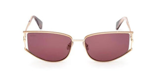Max Mara MM0141 unisex Gold Cat Eye Sunglasses