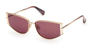 Max Mara MM0141 unisex Gold Cat Eye Sunglasses