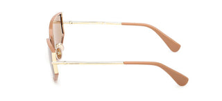 Max Mara Mm0141 Unisex Gold Cat Eye Sunglasses