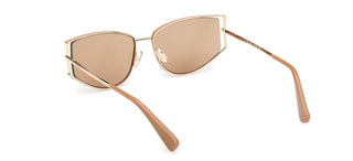Max Mara Mm0141 Unisex Gold Cat Eye Sunglasses