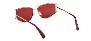 Max Mara Mm0141 Unisex Gold Cat Eye Sunglasses