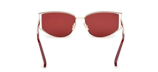 Max Mara Mm0141 Unisex Gold Cat Eye Sunglasses