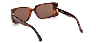 Max Mara Mm0159 Unisex Havana Rectangle Sunglasses