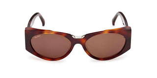 Max Mara Mm0160 Unisex Havana Cat Eye Sunglasses