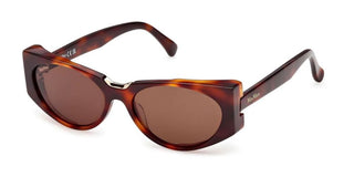 Max Mara Mm0160 Unisex Havana Cat Eye Sunglasses