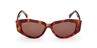 Max Mara Mm0161 Women Havana Cat Eye Sunglasses