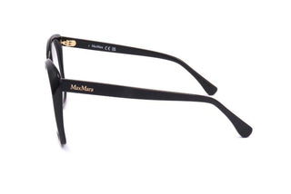 Max Mara Mm5029 Unisex Black Geometric Eyeglasses
