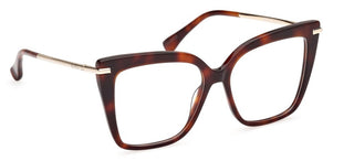 Max Mara Mm5144 Unisex Havana Butterfly Eyeglasses