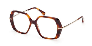 Max Mara Mm5175 Unisex Havana Geometric Eyeglasses