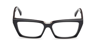 Max Mara Mm5180 Unisex Black Rectangle Eyeglasses