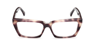 Max Mara Mm5180 Unisex Havana Rectangle Eyeglasses