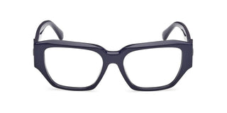Max Mara Mm5182 Unisex Blue Geometric Eyeglasses