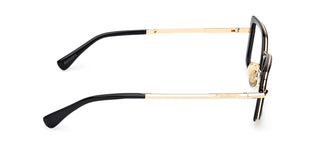 Max Mara Mm5186 Unisex Black Rectangle Eyeglasses