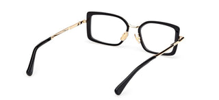 Max Mara Mm5186 Unisex Black Rectangle Eyeglasses