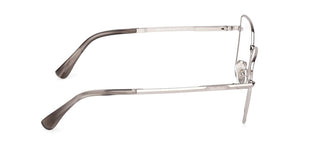 Max Mara Mm5187 Unisex Silver Squared Eyeglasses