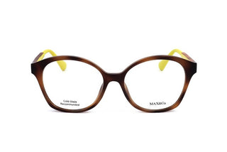 Max&co. Mo5020 Women Havana Geometric Eyeglasses