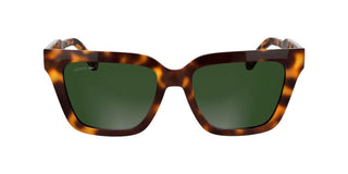 Lacoste Monogram L6063s Women Havana Squared Sunglasses