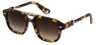 Police MONUMENT 1 SPLL19 unisex Havana Geometric Sunglasses
