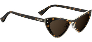 Moschino MOS051/S women Havana Cat Eye Sunglasses