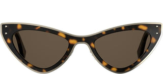 Moschino MOS051/S women Havana Cat Eye Sunglasses